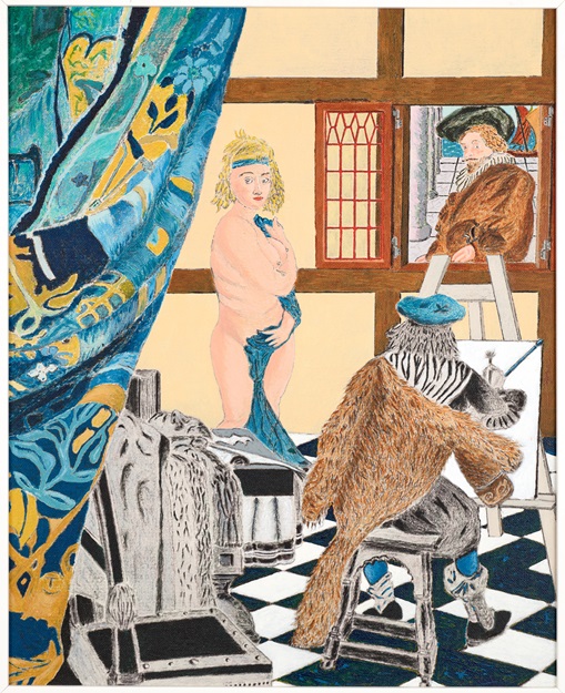 Vermeer mit dem Pelzchech des Pelzchen und Rubens schaut zu 1/5